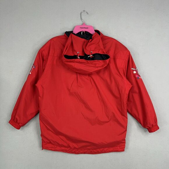 Obermeyer Jacket Womens Small Red Alpine Embroidered Ski Snow Mountain Retro 90s - Picture 8 of 16